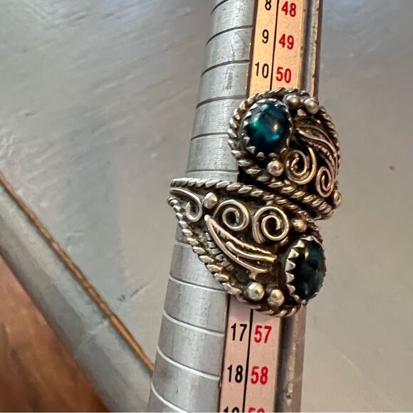 SC Signed Sterling Silver Ring Size 6.75 - Picture 11 of 11